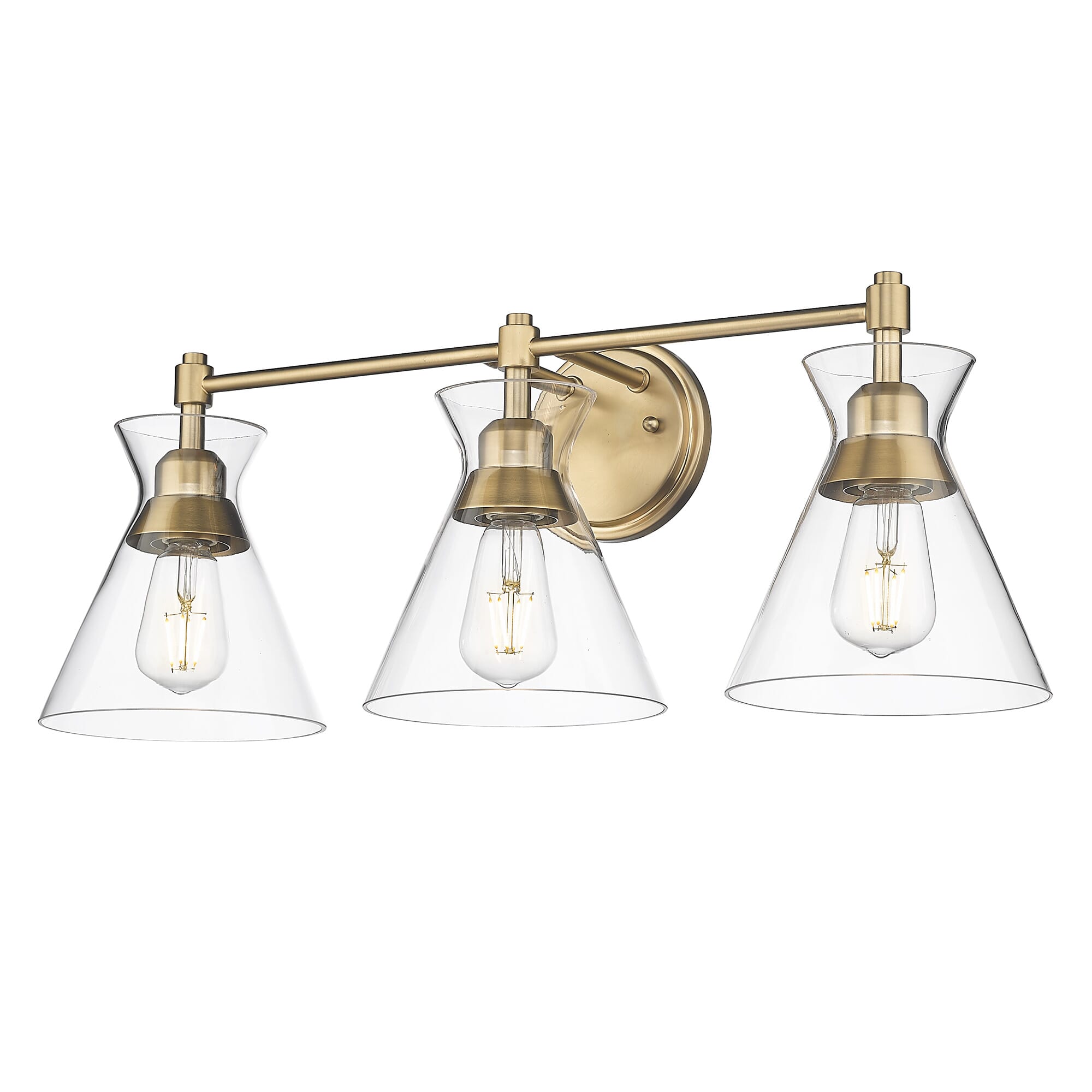 Malta 3-Light Vanity Lighting in Brushed Champagne Bronze