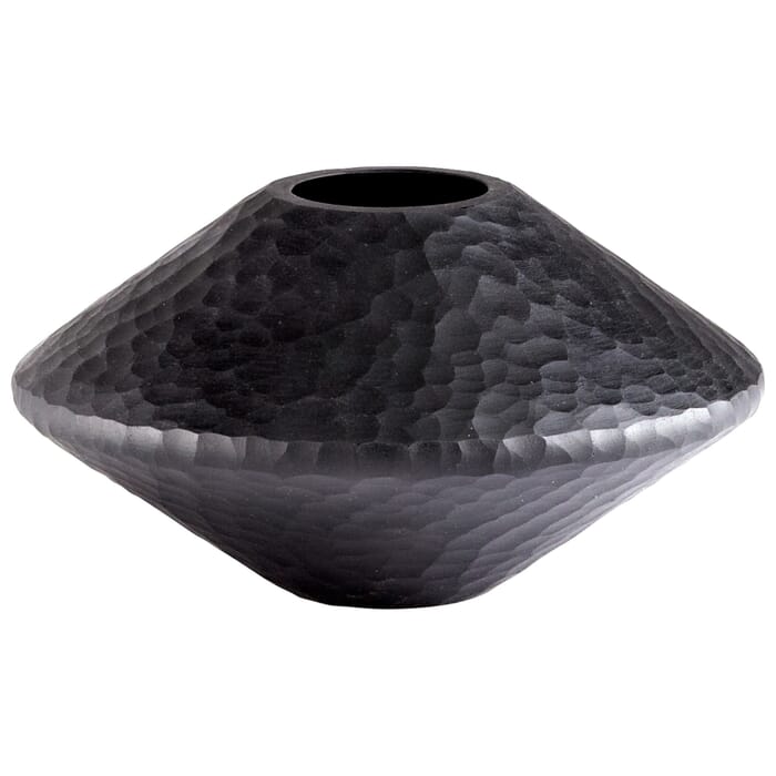 Cyan Design Round Lava Vase in Black Cyan Design Round Lava Vase in Black