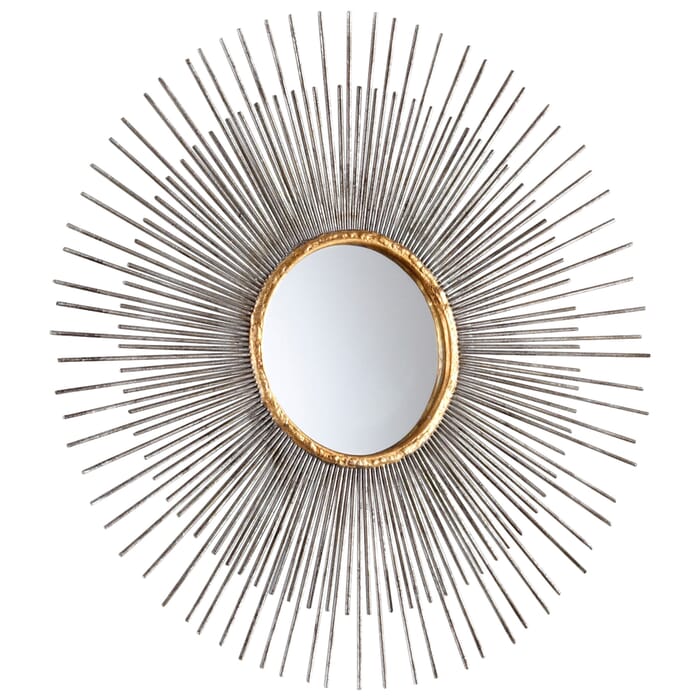 Cyan Design Small Pixley Mirror in Antiqued Silver Leaf Cyan Design Small Pixley Mirror in Antiqued Silver Leaf