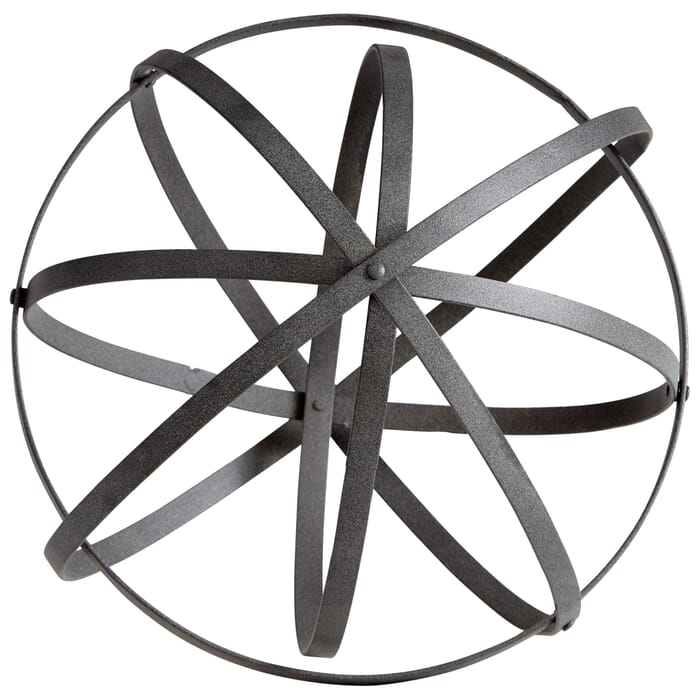 Cyan Design Small Sphere in Rustic Gray Cyan Design Small Sphere in Rustic Gray