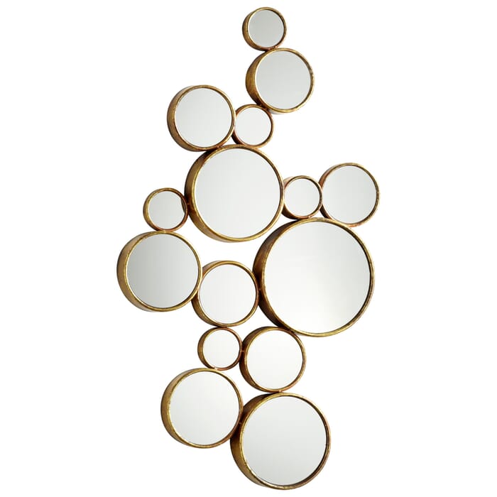 Cyan Design Bubbles Mirror in Gold Cyan Design Bubbles Mirror in Gold