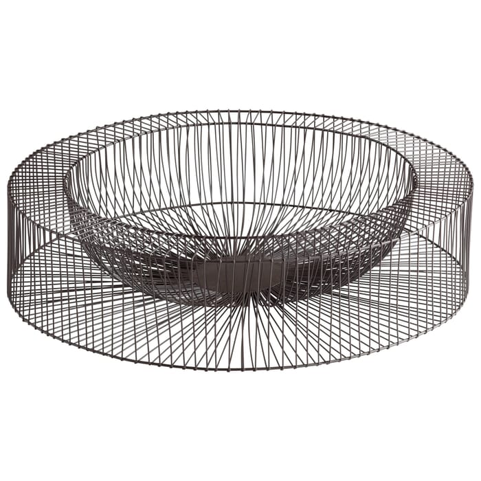 Cyan Design Large Wire Wheel Tray in Graphite Cyan Design Large Wire Wheel Tray in Graphite