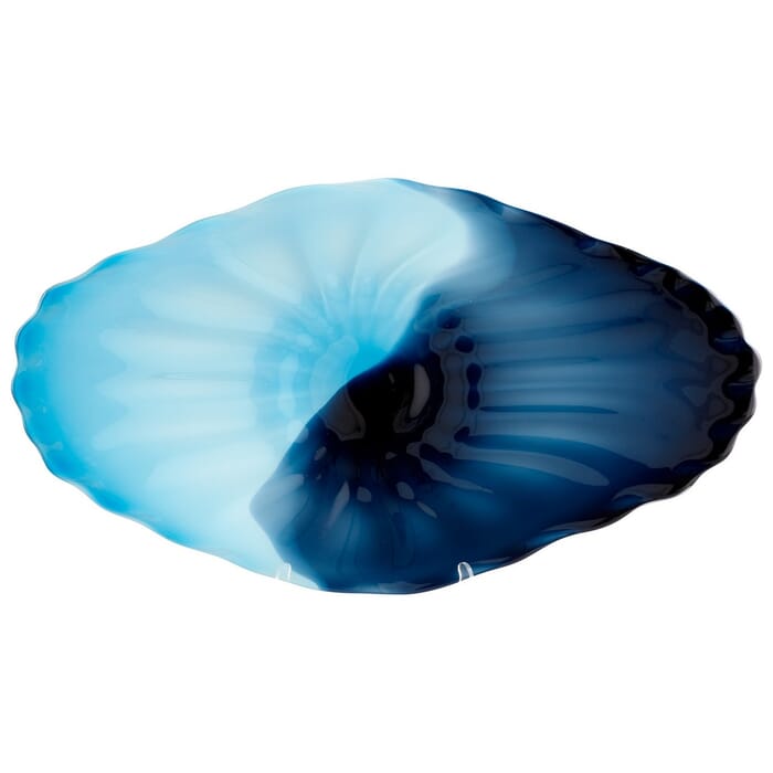 Cyan Design Seascape 38" Glass Plate in Blue - Cyan Cyan Design Seascape 38" Glass Plate in Blue - Cyan