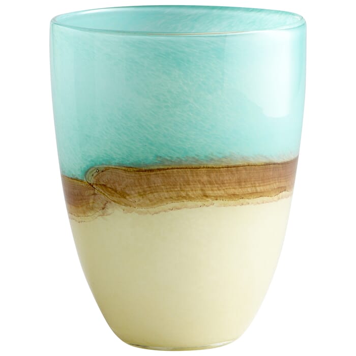 Cyan Design Medium Turquoise Earth Vase in Blue Cyan Design Medium Turquoise Earth Vase in Blue