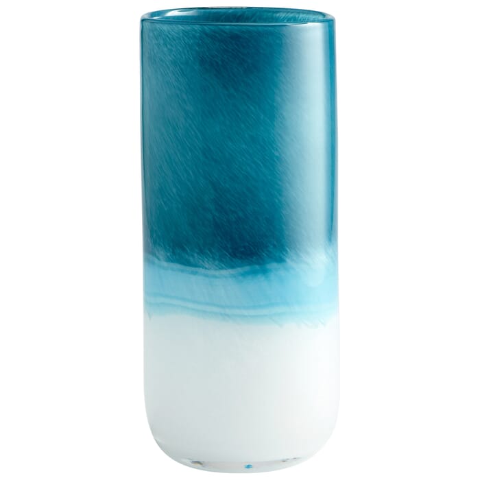 Cyan Design Medium Turquoise Cloud Vase in Blue And White Cyan Design Medium Turquoise Cloud Vase in Blue And White