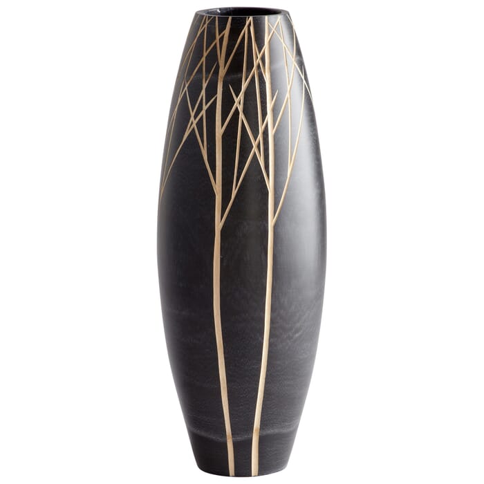 Cyan Design Large Onyx Winter Vase in Black Cyan Design Large Onyx Winter Vase in Black