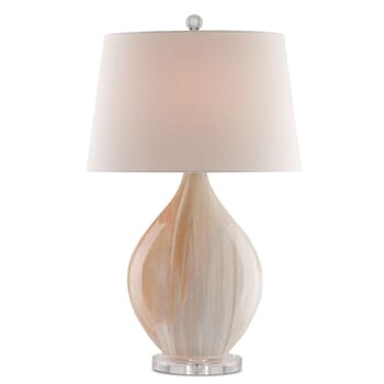 Currey & Company 32" Opal Table Lamp in Amber