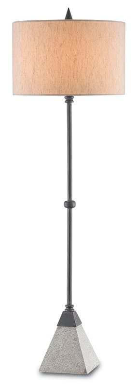 Currey & Company 35" Irwin Table Lamp in Blacksmith and Polished Concrete