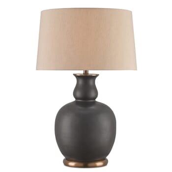 Currey & Company 31" Ultimo Table Lamp in Matte Black and Antique Brass