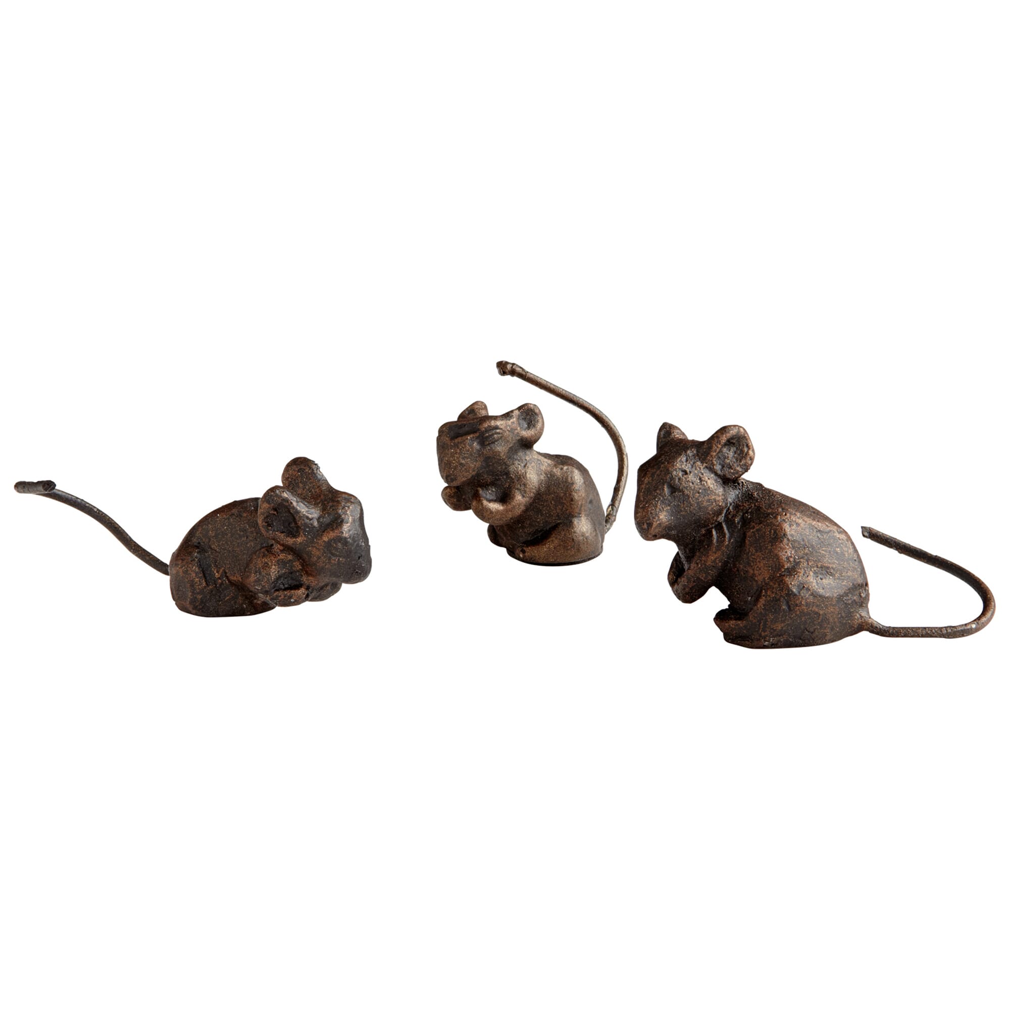 Three Blind Mice in Bronze