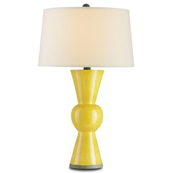Currey & Company 31" Upbeat Yellow Table Lamp in Yellow