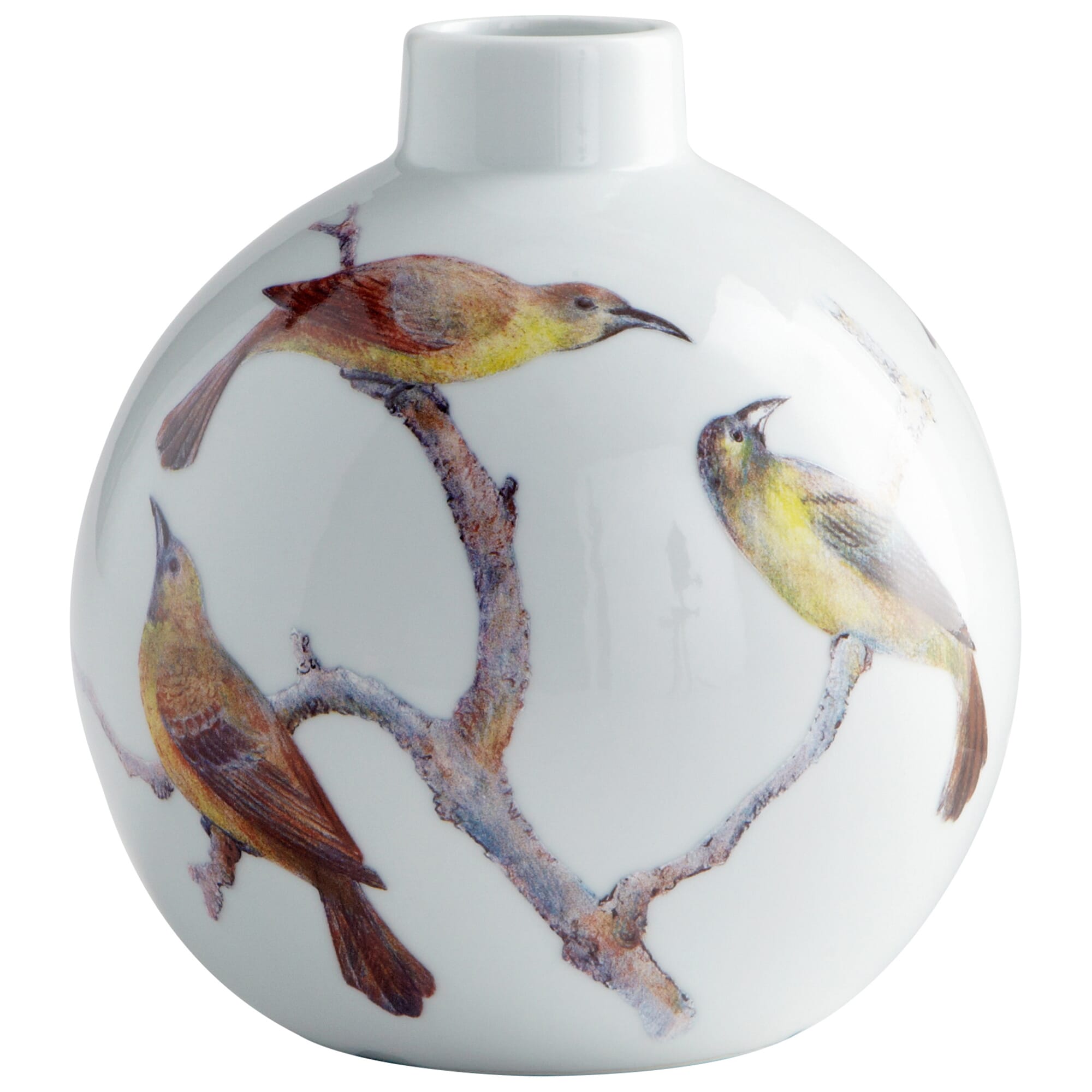 Small Aviary Vase in White -  Cyan Design, 06470