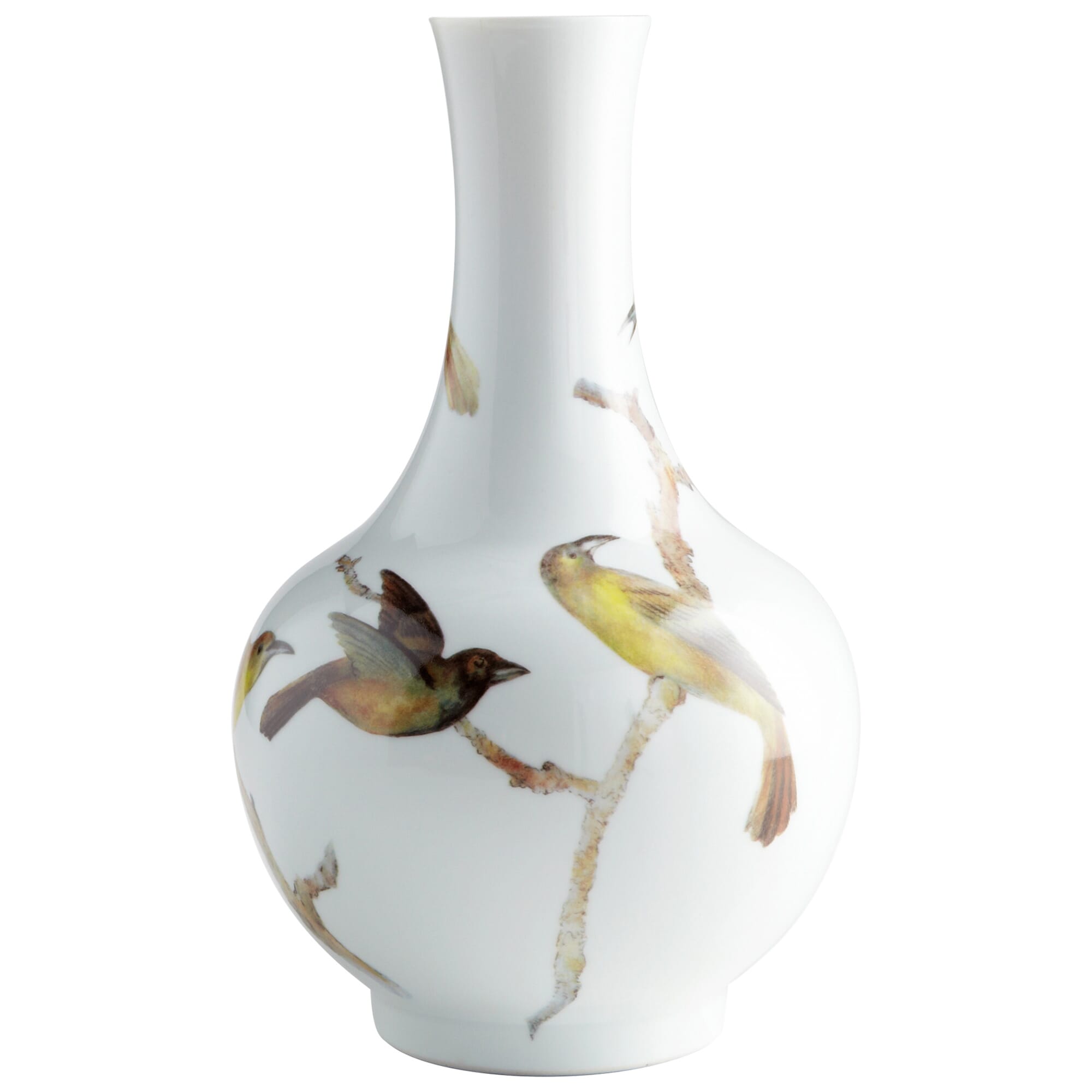 Large Aviary Vase in White -  Cyan Design, 06471