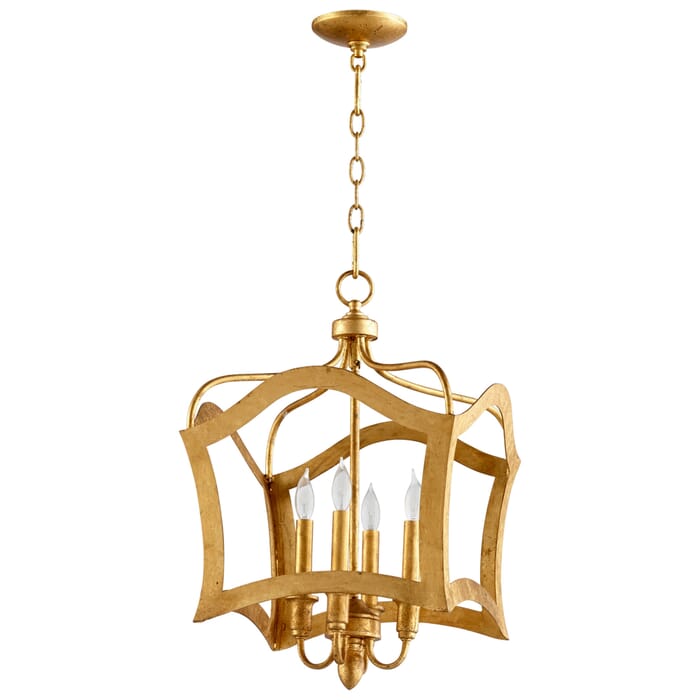Cyan Design Milan 4-Light 15" Pendant Light in Gold Leaf Cyan Design Milan 4-Light 15" Pendant Light in Gold Leaf