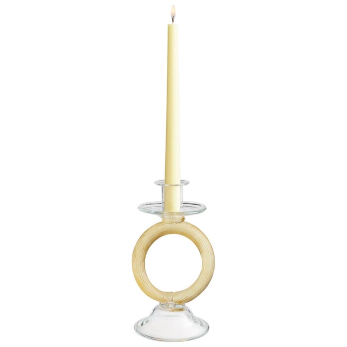 Cyan Design Cirque 8.25" Glass Candleholder in Amber Cyan Design Cirque 8.25" Glass Candleholder in Amber