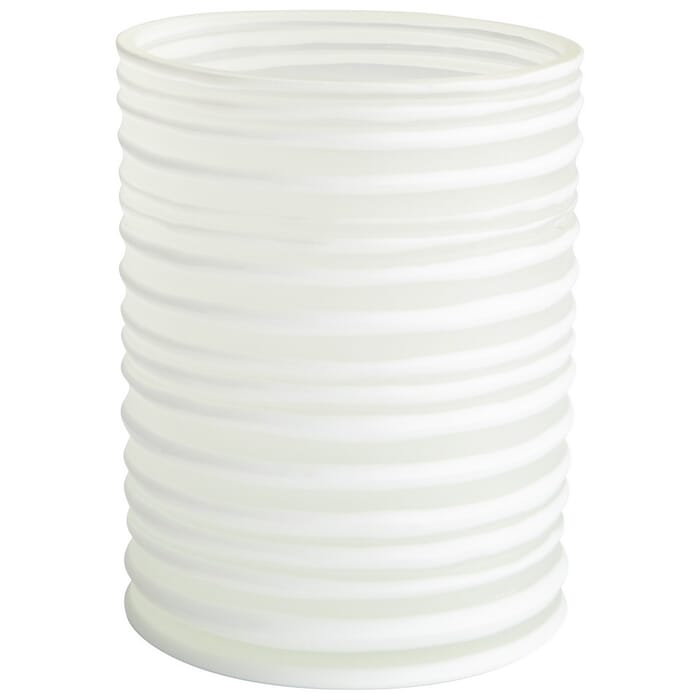 Cyan Design St. Vincent 9.25" Glass Vase in White Cyan Design St. Vincent 9.25" Glass Vase in White