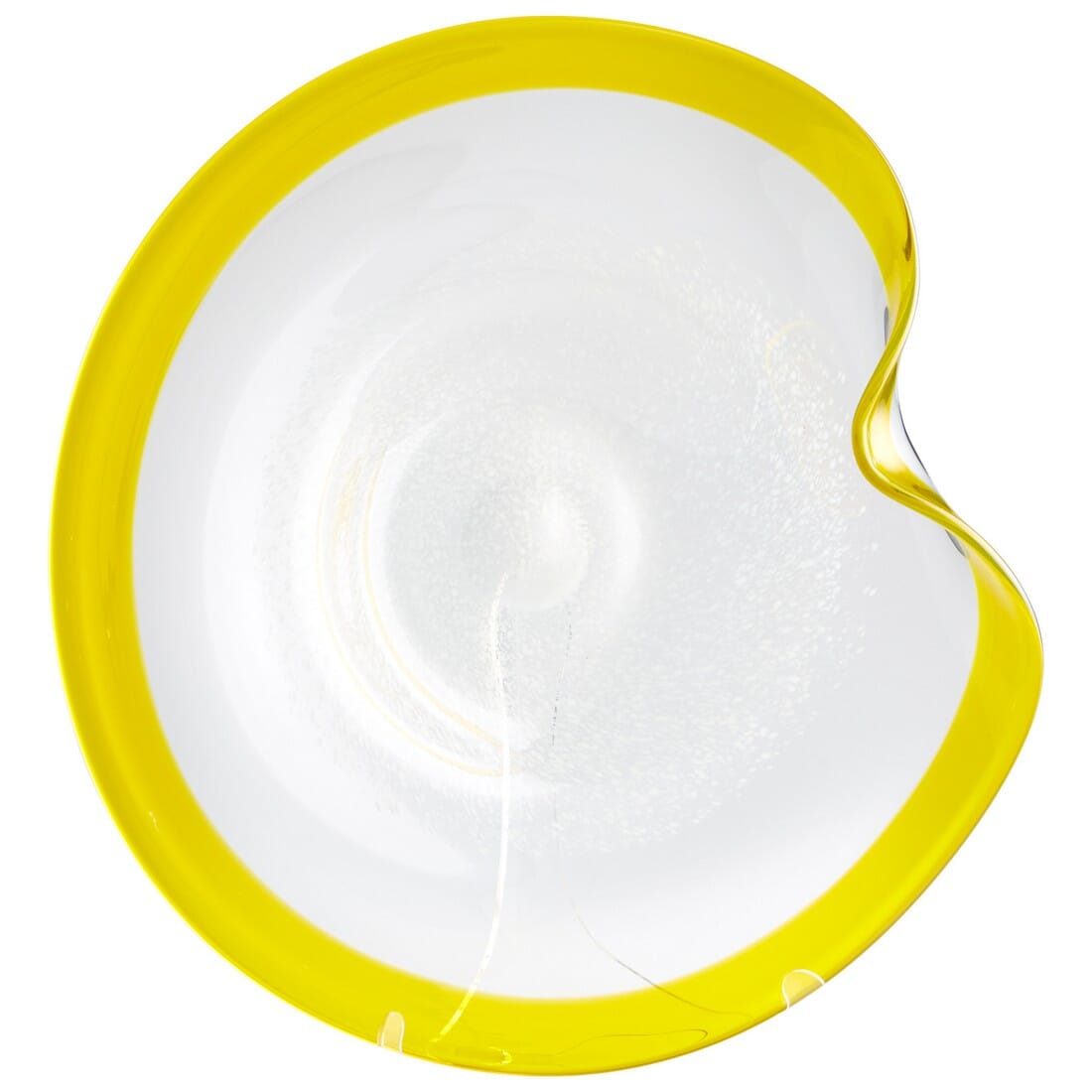 Cosmic 24" Glass Plate in YellowithClear