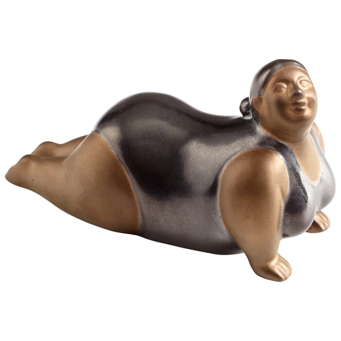 Cyan Design Yoga Sue Sculpture in Bronze And Black Cyan Design Yoga Sue Sculpture in Bronze And Black