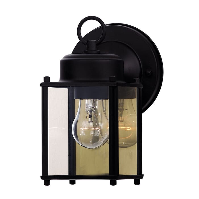 Savoy House Exterior Collections 1-Light Outdoor Wall Lantern in Black Savoy House Exterior Collections 1-Light Outdoor Wall Lantern in Black
