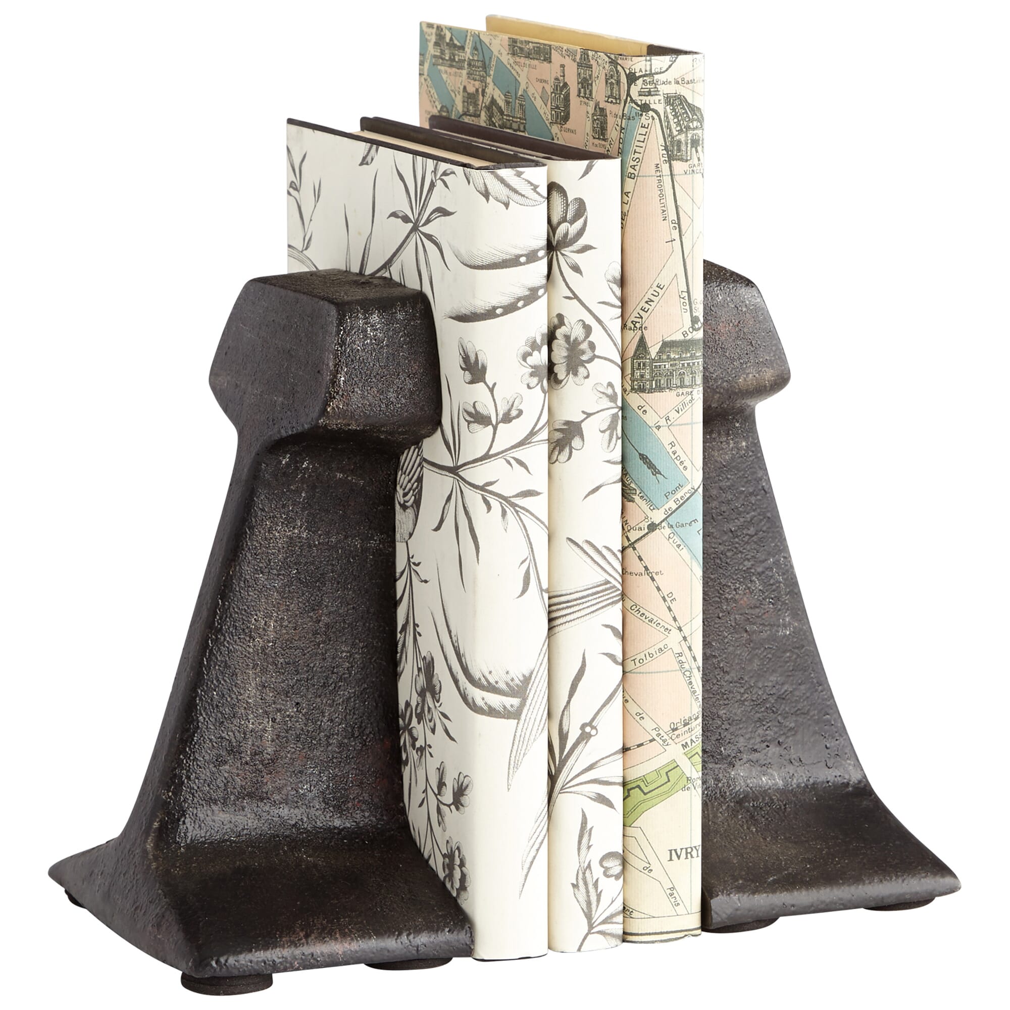 Smithy Bookends in Zinc