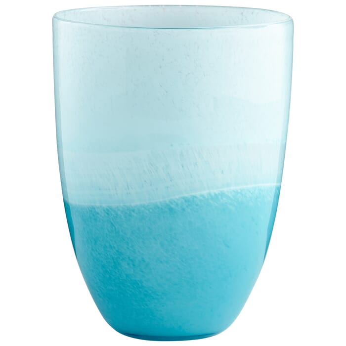Cyan Design Small Devotion Vase in Sky Blue And White Cyan Design Small Devotion Vase in Sky Blue And White
