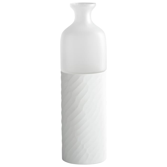 Cyan Design Large Sereno Vase in Clear And White Cyan Design Large Sereno Vase in Clear And White