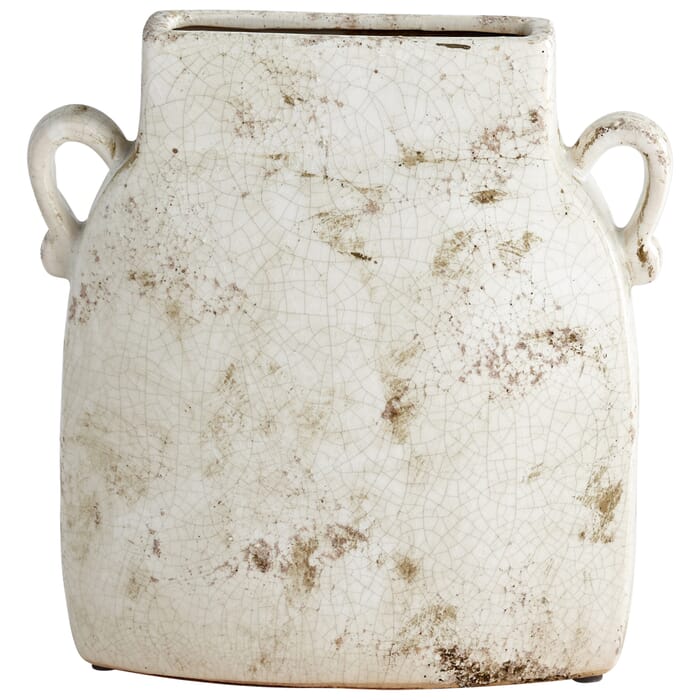 Cyan Design Large Leos Planter in White Glaze Cyan Design Large Leos Planter in White Glaze