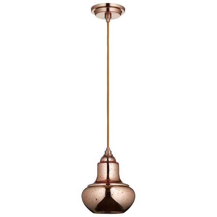 Cyan Design Camille 7.25" Copper Mercury Glass Pendant in Satin Copper Cyan Design Camille 7.25" Copper Mercury Glass Pendant in Satin Copper