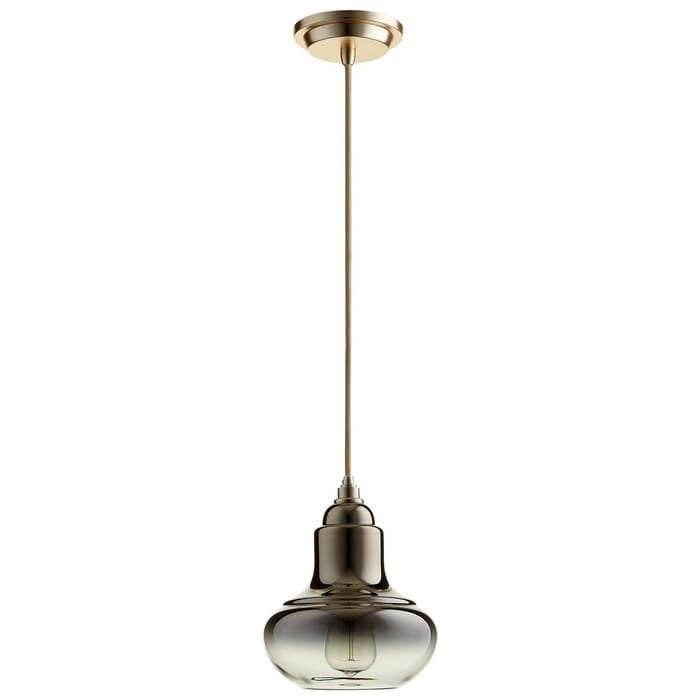 Cyan Design Camille 7.25" Gold Ombre Glass Pendant in Satin Gold Cyan Design Camille 7.25" Gold Ombre Glass Pendant in Satin Gold