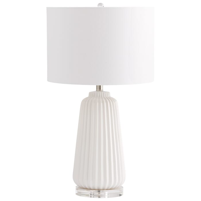 Cyan Design Delphine 29" Table Lamp in White Cyan Design Delphine 29" Table Lamp in White