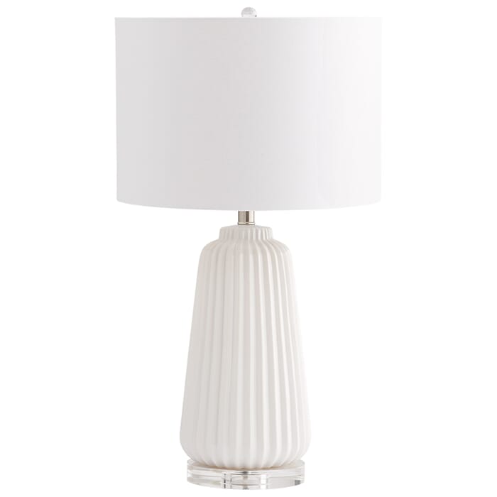 Cyan Design Delphine 29" Table Lamp in White Cyan Design Delphine 29" Table Lamp in White