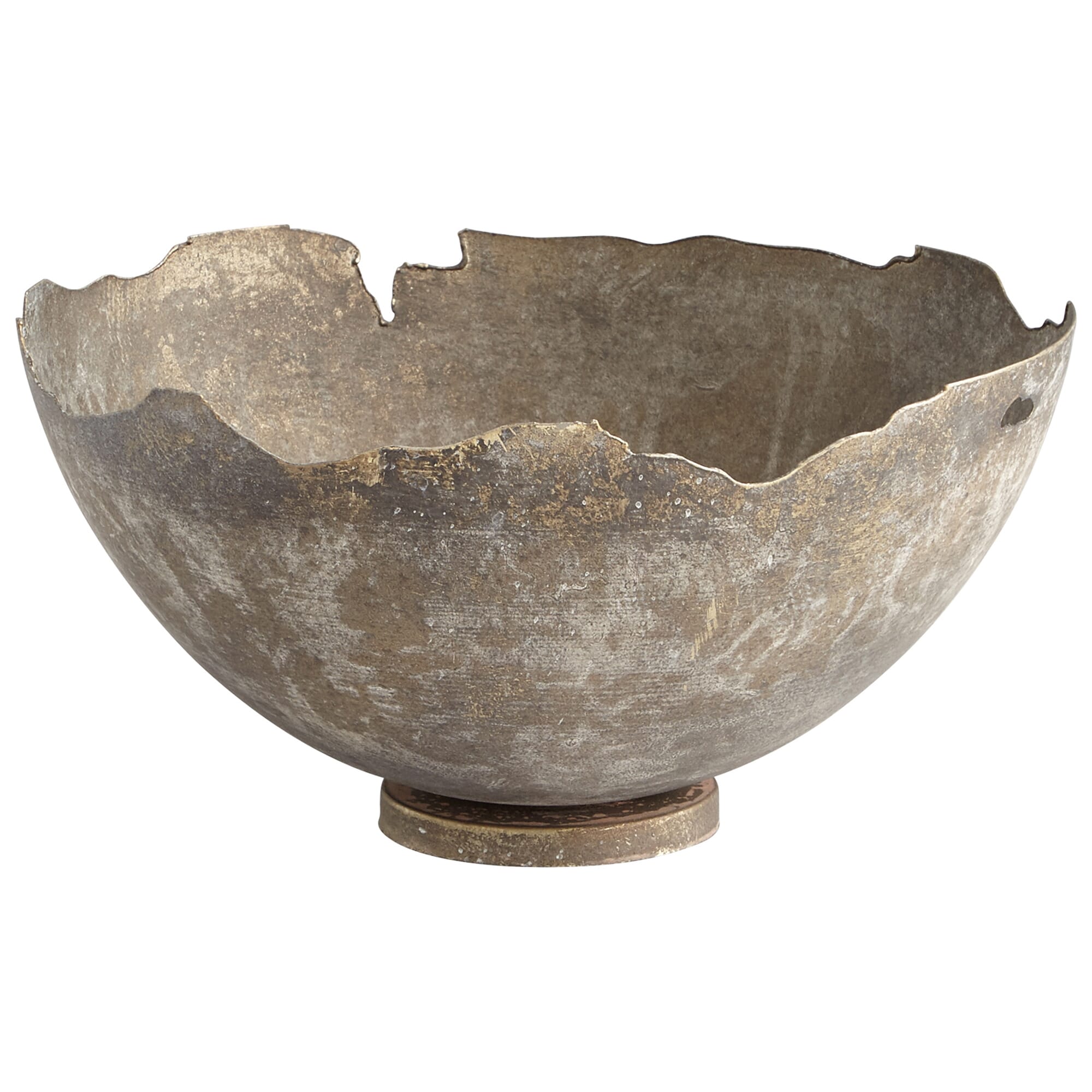 Small Pompeii Bowl in Whitewashed