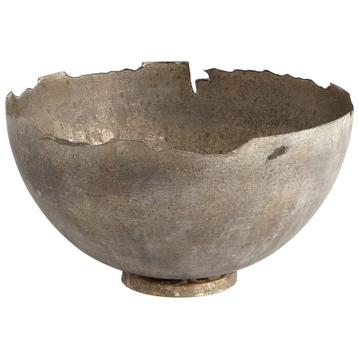 Cyan Design Medium Pompeii Bowl in Whitewashed Cyan Design Medium Pompeii Bowl in Whitewashed