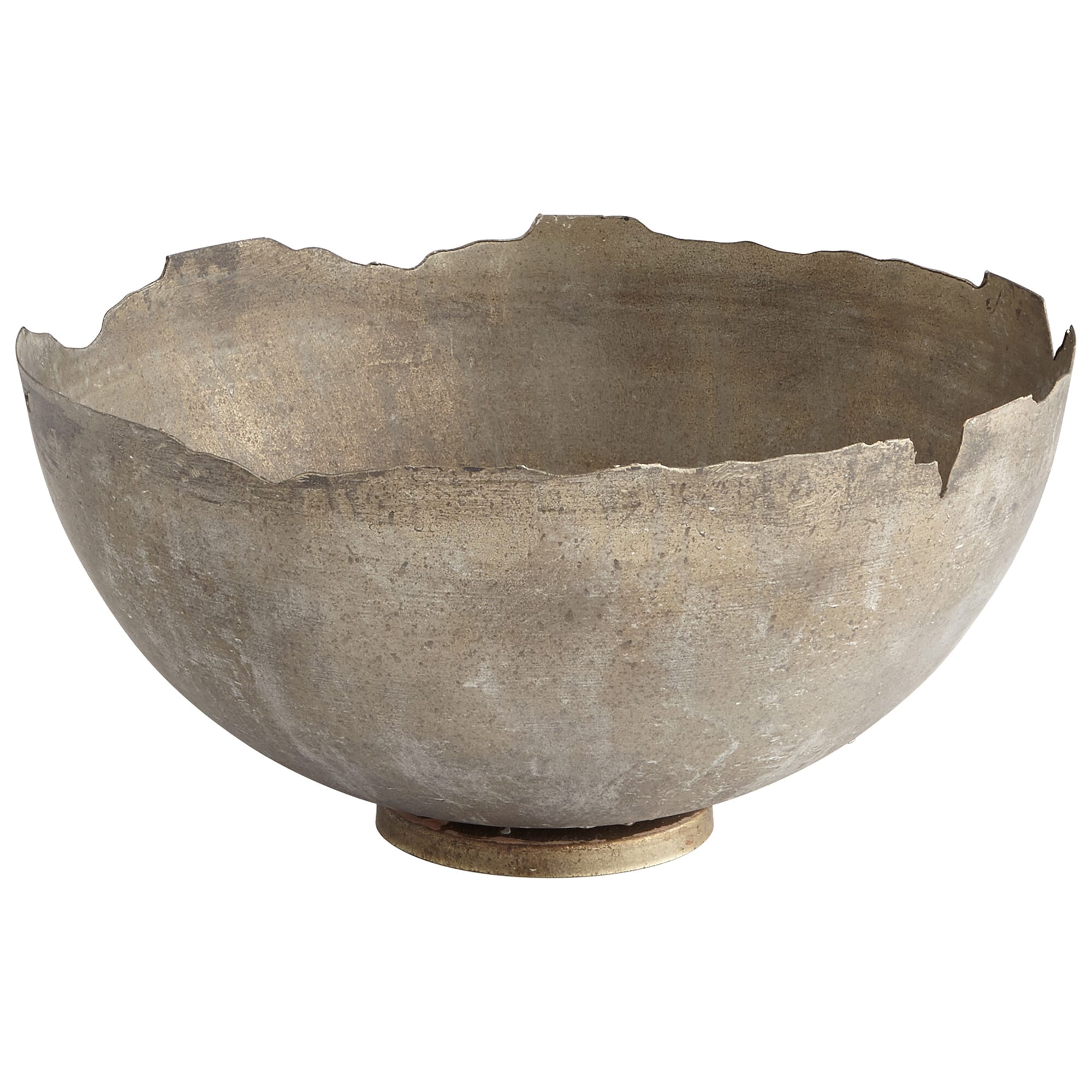 Large Pompeii Bowl in Whitewashed