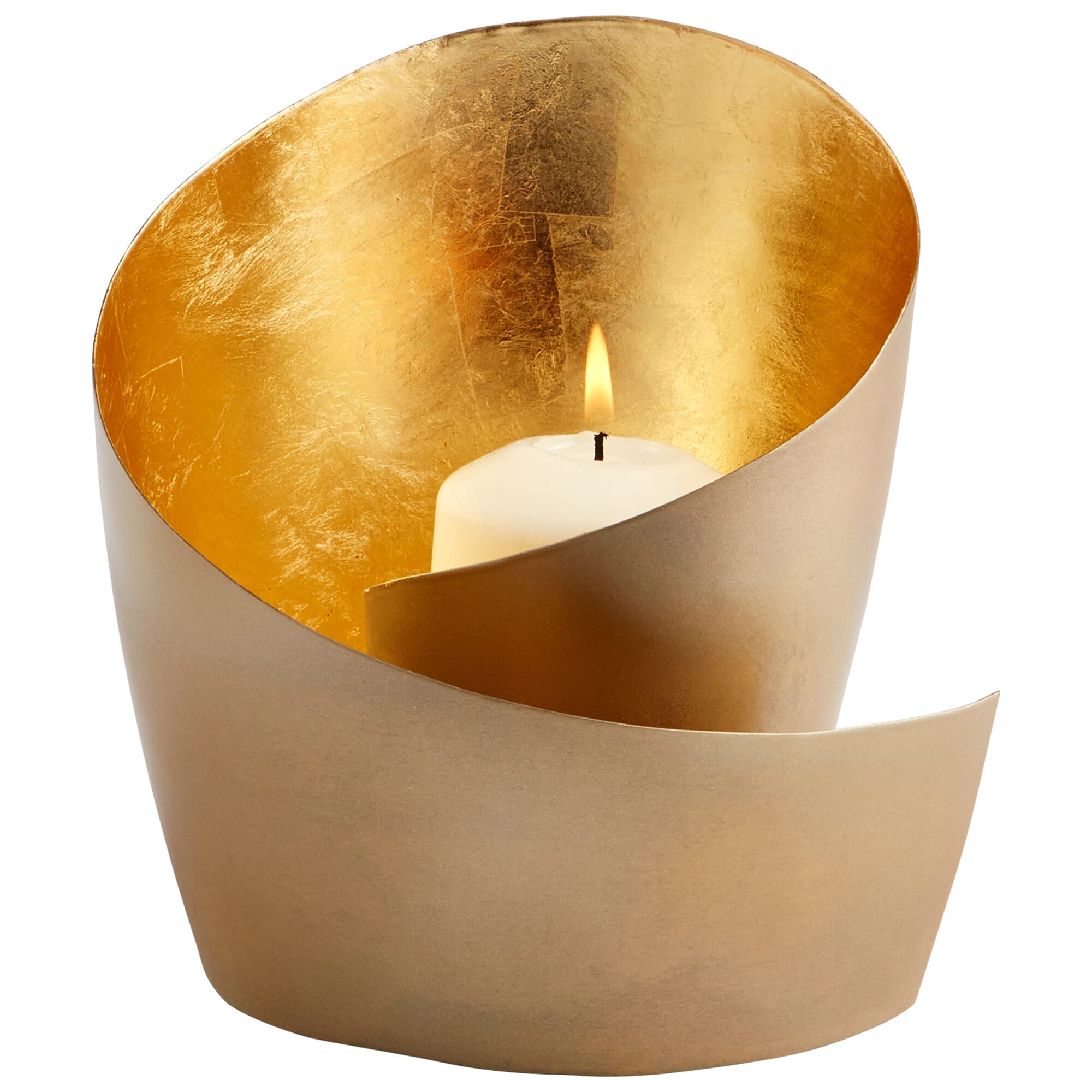 Mars Candleholder in Brass