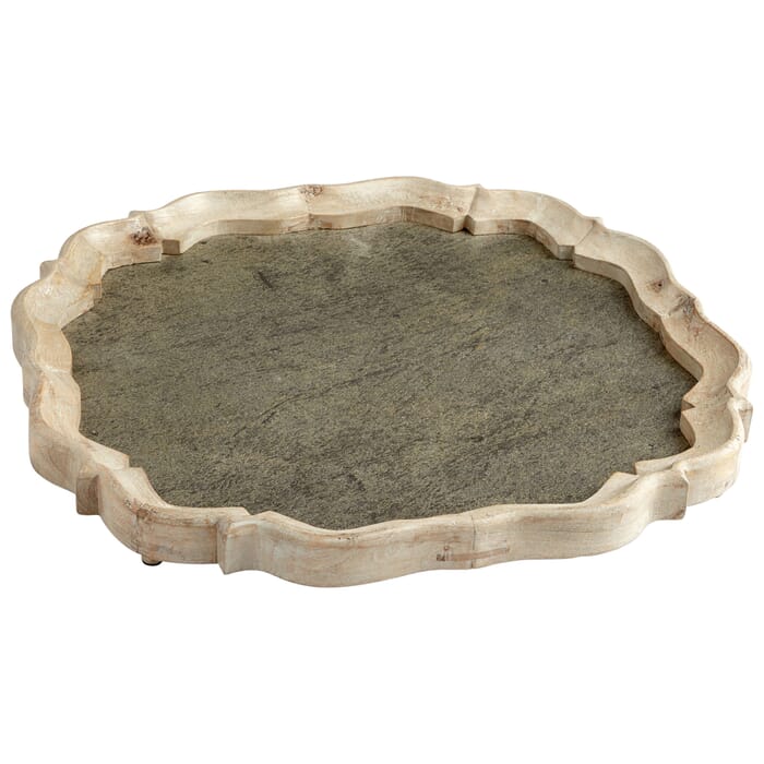 Cyan Design Rustica Tray in White Patina Cyan Design Rustica Tray in White Patina