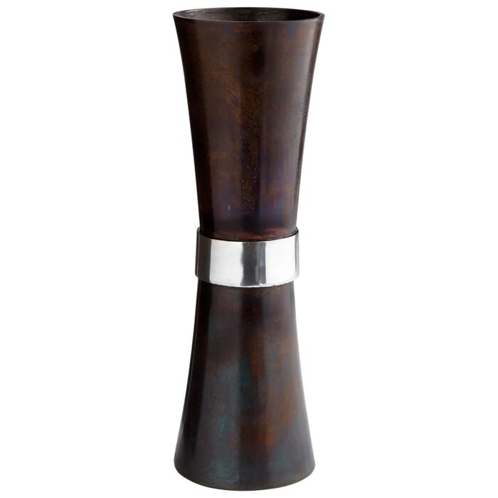 Cyan Design Large Catalina Vase in Bronze And Blue Cyan Design Large Catalina Vase in Bronze And Blue