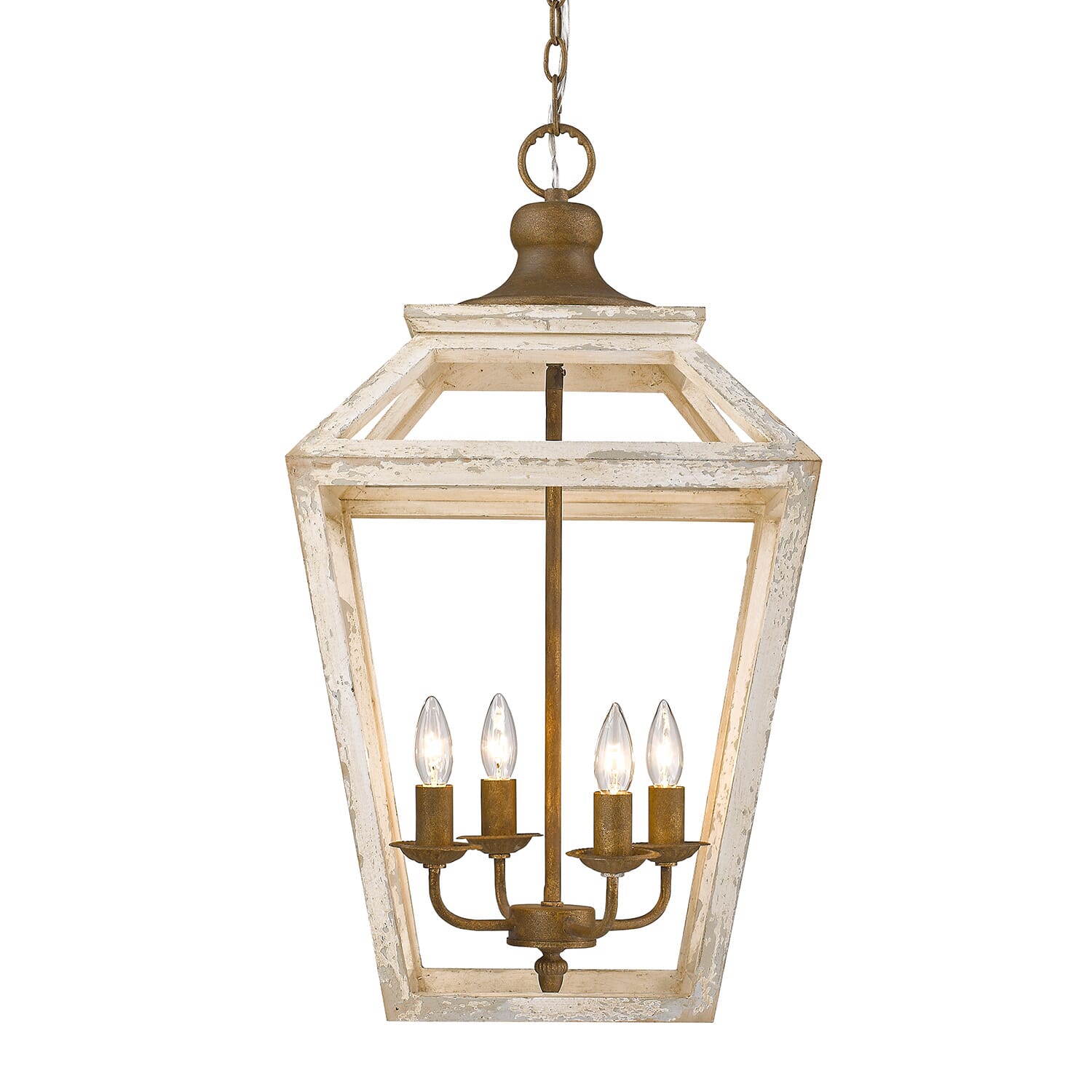 Golden Haiden 4-Light Foyer Light in Burnished Chestnut