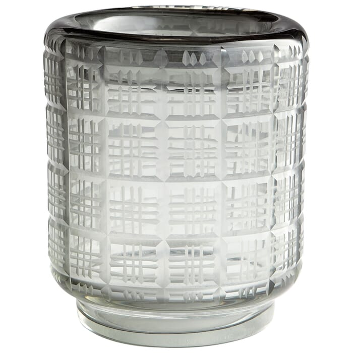 Cyan Design Small Off The Grid Vase in Smoke Cyan Design Small Off The Grid Vase in Smoke