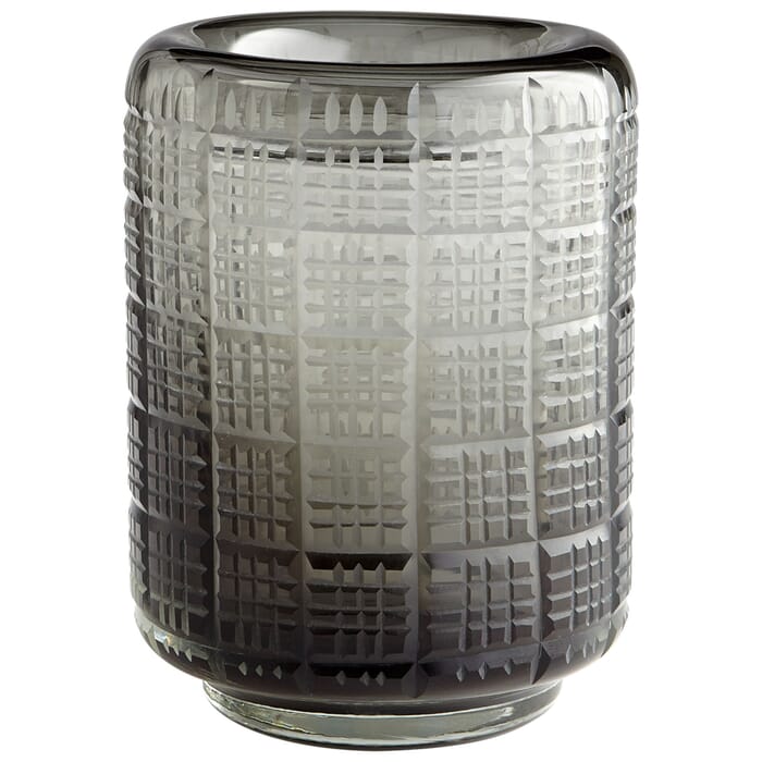 Cyan Design Medium Off The Grid Vase in Smoke Cyan Design Medium Off The Grid Vase in Smoke
