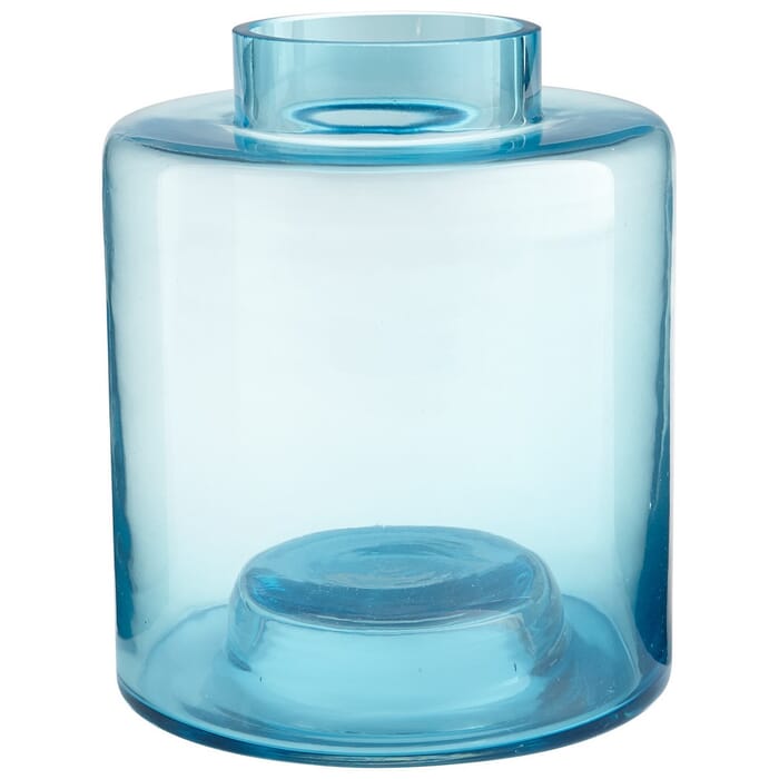 Cyan Design Wishing Well 7" Glass Vase in Blue Cyan Design Wishing Well 7" Glass Vase in Blue