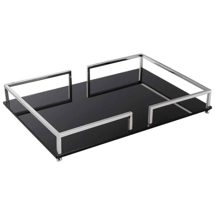 Cyan Design Large Contempo Noir Tray in Nickel Cyan Design Large Contempo Noir Tray in Nickel