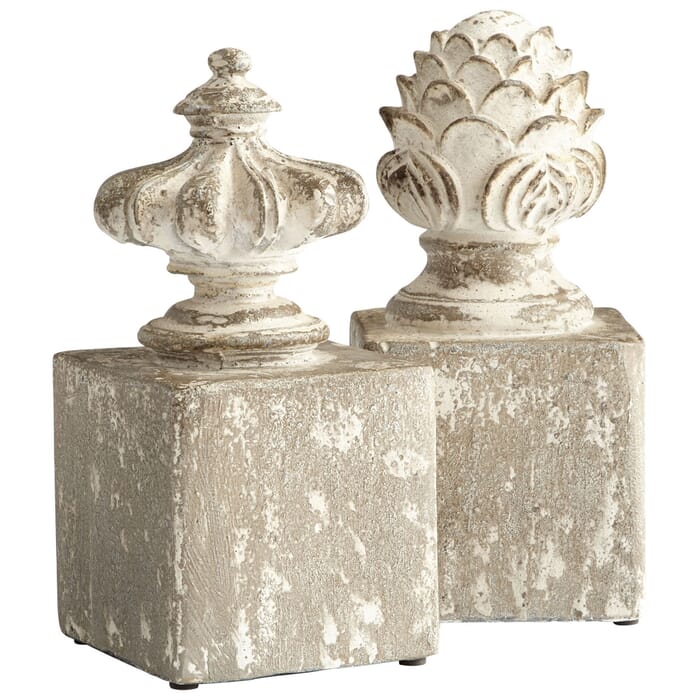 Cyan Design Victoria Bookends in Antique White Cyan Design Victoria Bookends in Antique White