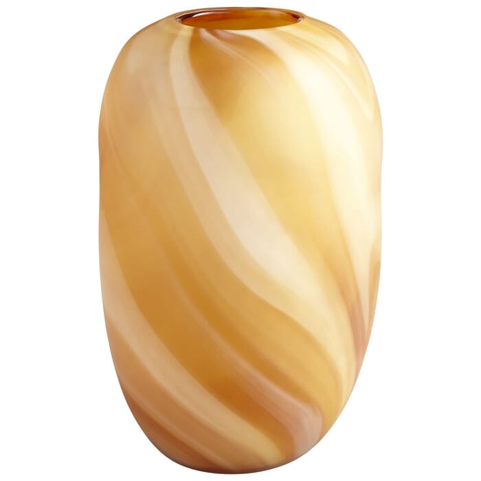 Cyan Design Caramel Spring 15.5" Glass Vase in Amber Cyan Design Caramel Spring 15.5" Glass Vase in Amber