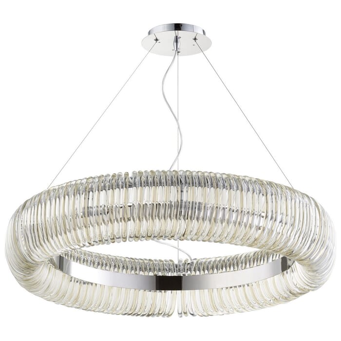 Cyan Design Beaming Around 32" 10-Light Pendant in Chrome Cyan Design Beaming Around 32" 10-Light Pendant in Chrome
