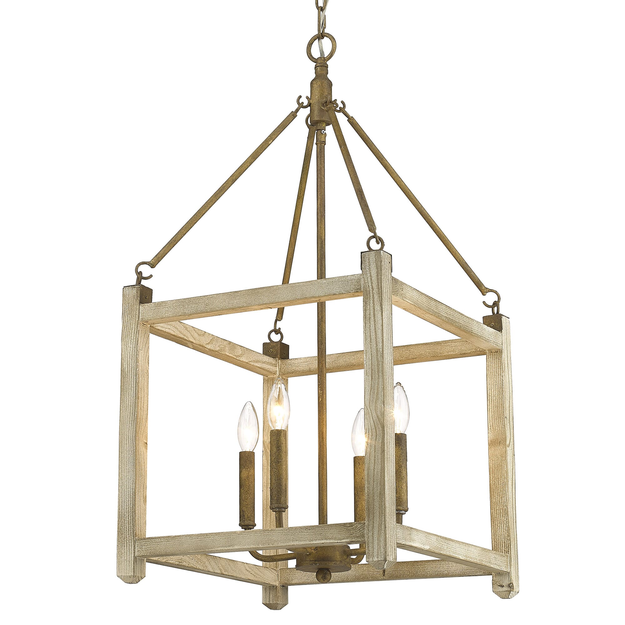 Golden Orville 4-Light Pendant Light in Burnished Chestnut