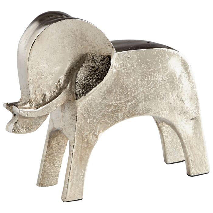 Cyan Design Tusk Tusk! Sculpture in Raw Nickel Cyan Design Tusk Tusk! Sculpture in Raw Nickel