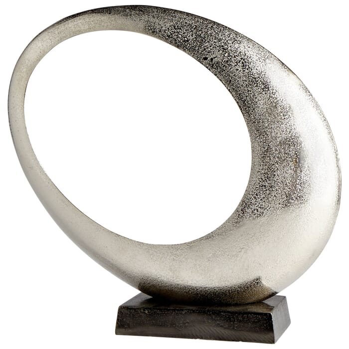 Cyan Design Clearly Through Sculpture in Raw Nickel Cyan Design Clearly Through Sculpture in Raw Nickel
