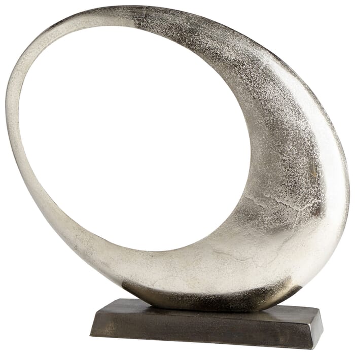 Cyan Design Clearly Through Sculpture in Raw Nickel Cyan Design Clearly Through Sculpture in Raw Nickel