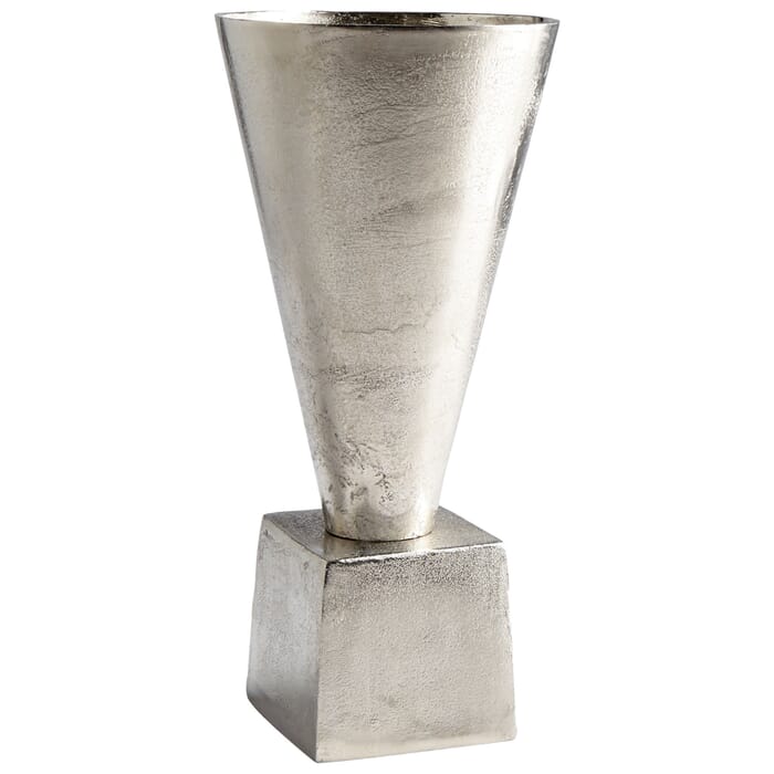 Cyan Design Mega Vase in Raw Nickel Cyan Design Mega Vase in Raw Nickel